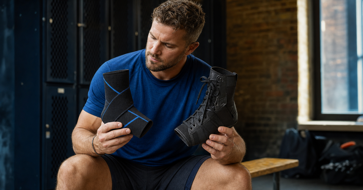 Lace-up ankle brace and compression ankle support compared for stability, fit, and recovery.