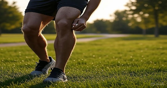 Runner performing ankle strength exercises for stability and speed