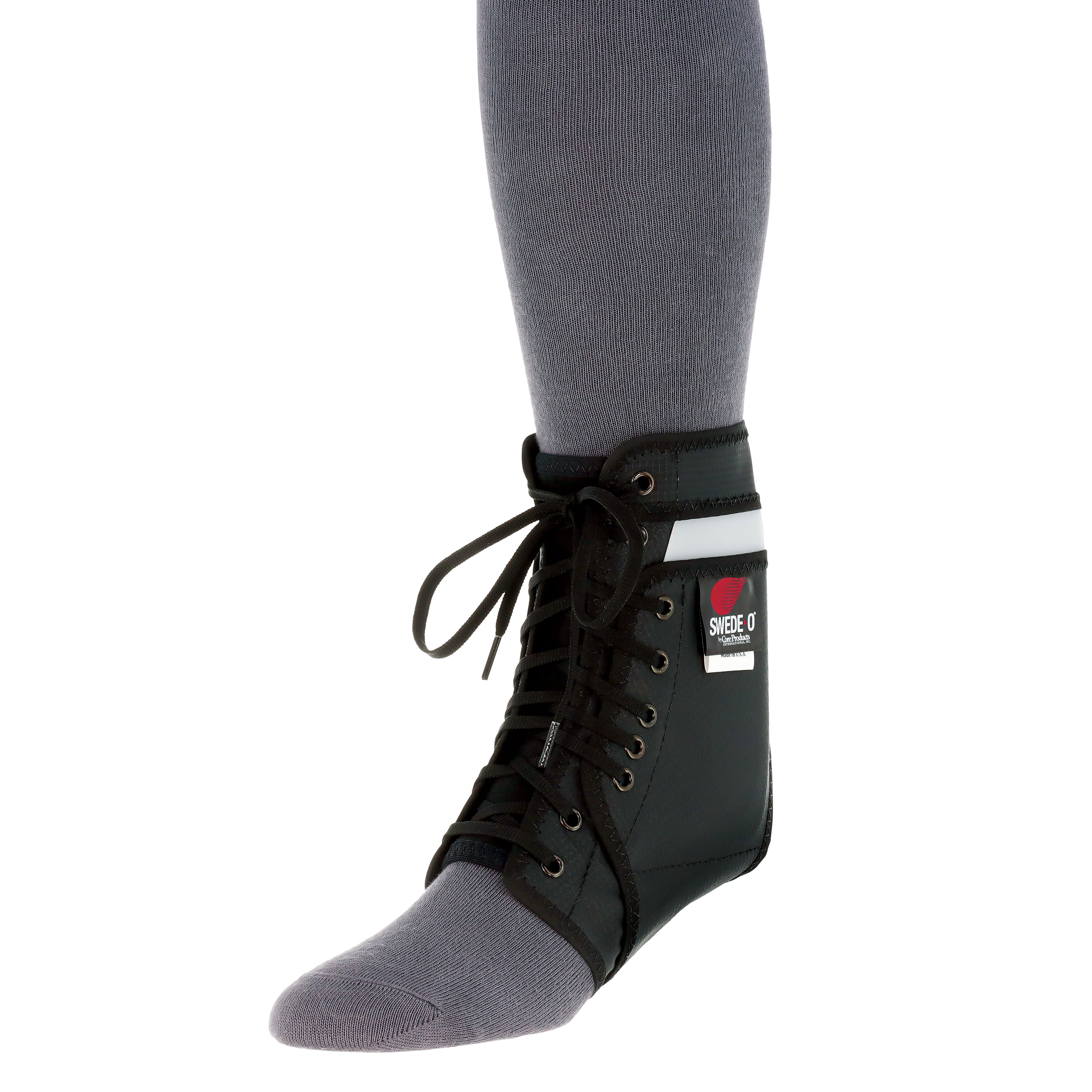 Swede-O Ankle Loc adjustable ankle brace with removable stabilizers for recovery