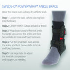 Swede-O PowerWrap ankle compression wrap application view