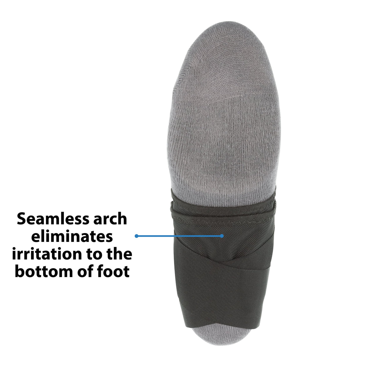 Bottom view of the Swede-O Strap Lok ankle brace